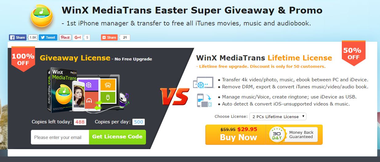 winx media trans device is busy
