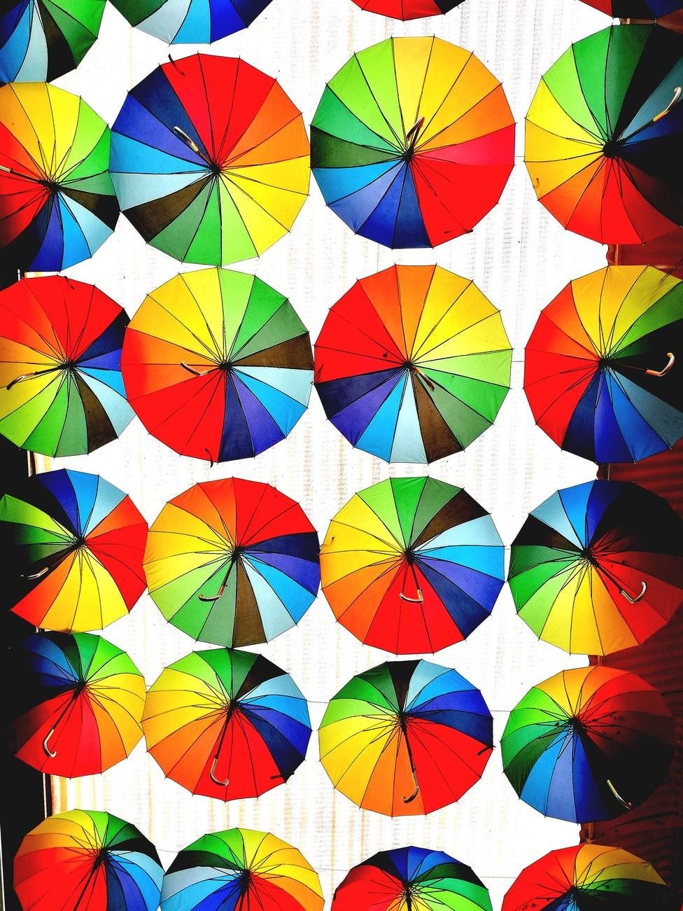 Umbrellas and the color wheel